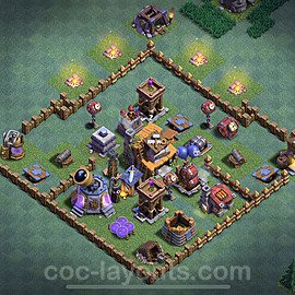Best Builder Hall Level 4 Anti Everything Base with Link - Copy Design - BH4 - #4