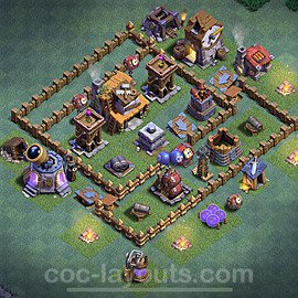 Best Builder Hall Level 4 Anti 2 Stars Base with Link - Copy Design - BH4 - #5