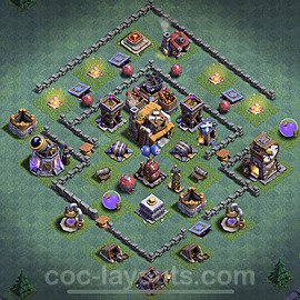 Unbeatable Builder Hall Level 5 Base with Link - Copy Design - BH5 - #10