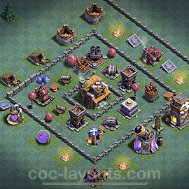 Diseño de aldea con Taller del Constructor nivel 5 Copiar - Perfecta COC Clash of Clans Base + Enlace - (#11)