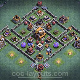 Best Builder Hall Level 5 Max Levels Base with Link - Copy Design - BH5 - #12