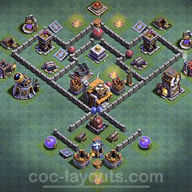 Diseño de aldea con Taller del Constructor nivel 5 Copiar - Perfecta COC Clash of Clans Base + Enlace - (#15)