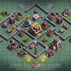 Best Builder Hall Level 5 Max Levels Base with Link - Copy Design - BH5 - #18