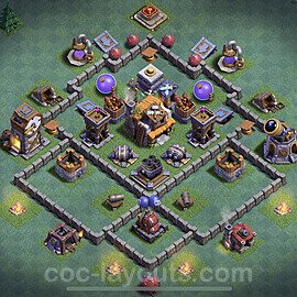Best Builder Hall Level 5 Max Levels Base with Link - Copy Design - BH5 - #27