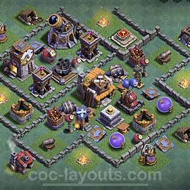 Best Builder Hall Level 5 Anti Everything Base with Link - Copy Design - BH5 - #36