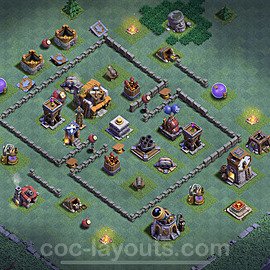 Best Builder Hall Level 5 Anti Everything Base with Link - Copy Design - BH5 - #39