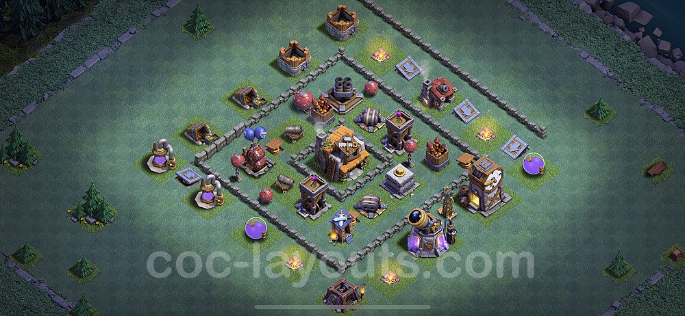 Best Builder Hall Level 5 Base with Link - Clash of Clans - BH5 Copy - (#11)