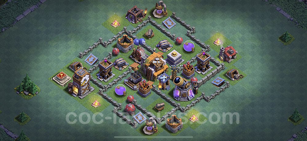 Best Builder Hall Level 5 Anti Everything Base with Link - Copy Design - BH5 - #2