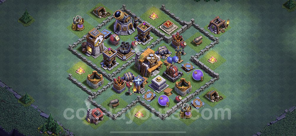 Best Builder Hall Level 5 Anti Everything Base with Link - Copy Design - BH5 - #36
