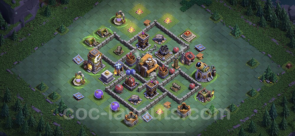 Best Builder Hall Level 5 Anti Everything Base with Link - Copy Design 2023 - BH5 - #60