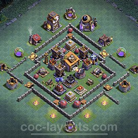 Best Builder Hall Level 6 Anti 2 Stars Base with Link - Copy Design - BH6 - #15