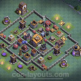 Best Builder Hall Level 6 Anti Everything Base with Link - Copy Design - BH6 - #16