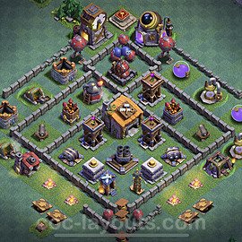 Best Builder Hall Level 6 Anti Everything Base with Link - Copy Design - BH6 - #9