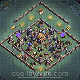 Best Builder Hall Level 7 Anti Everything Base with Link - Copy Design - BH7 - #13