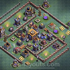Diseño de aldea con Taller del Constructor nivel 7 Copiar - Perfecta COC Clash of Clans Base + Enlace - (#27)