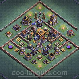 Best Builder Hall Level 7 Anti Everything Base with Link - Copy Design - BH7 - #3