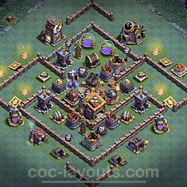 Best Builder Hall Level 7 Anti Everything Base with Link - Copy Design - BH7 - #32
