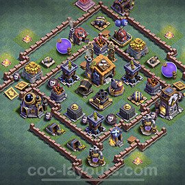 Best Builder Hall Level 7 Max Levels Base with Link - Copy Design - BH7 - #35