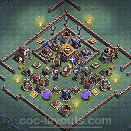 Diseño de aldea con Taller del Constructor nivel 7 Copiar - Perfecta COC Clash of Clans Base + Enlace - (#39)