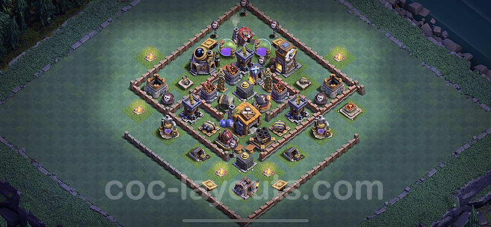 Best Builder Hall Level 7 Anti 2 Stars Base with Link - Copy Design - BH7 - #6