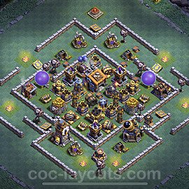 Unbeatable Builder Hall Level 9 Base with Link - Copy Design - BH9 - #1
