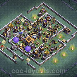 Best Builder Hall Level 9 Max Levels Base with Link - Copy Design - BH9 - #35