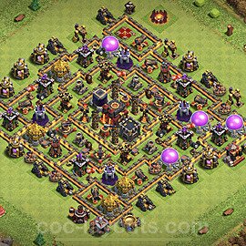 Full Upgrade TH10 Base Plan with Link, Anti 3 Stars, Copy Town Hall 10 Max Levels Design, #211
