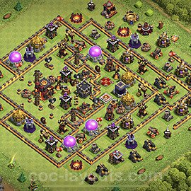 Anti GoWiWi / GoWiPe TH10 Base Plan with Link, Copy Town Hall 10 Design 2023, #230