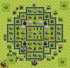 Base plan TH10 (design / layout) for Farming, #1