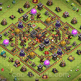 Base plan TH10 Max Levels with Link, Anti 2 Stars for Farming 2023, #212