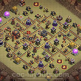 Die Clan War Base RH10 + Link, Anti Alles 2023 - COC Rathaus Level 10 Kriegsbase (CK / CW) - #133