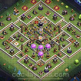 Base plan TH11 (design / layout) with Link, Anti 2 Stars, Hybrid for Farming 2023, #38