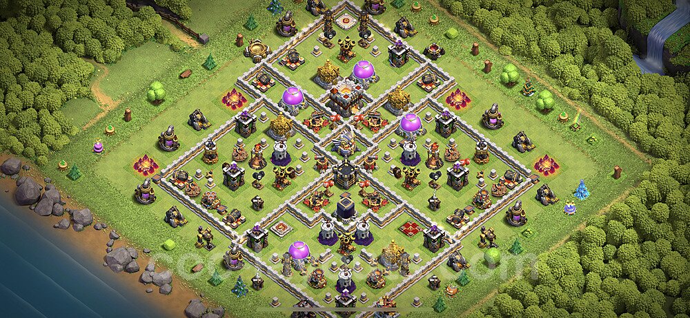 Base plan TH11 Max Levels with Link, Anti 3 Stars for Farming 2023, #51