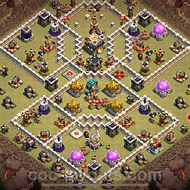 Die Clan War Base RH11 + Link, Hybrid 2023 - COC Rathaus Level 11 Kriegsbase (CK / CW) - #100