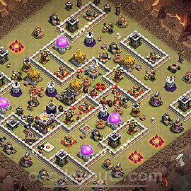 Die Clan War Base RH11 + Link 2024 - COC Rathaus Level 11 Kriegsbase (CK / CW) - #102