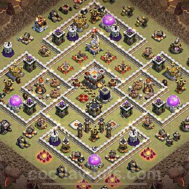 Die Clan War Base RH11 + Link, Anti 3 Sterne, Legend League 2023 - COC Rathaus Level 11 Kriegsbase (CK / CW) - #29