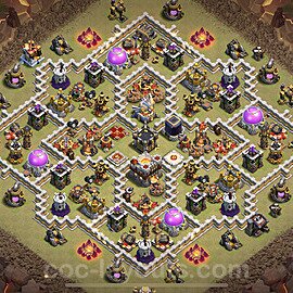 Die Anti 3 Sterne Clan War Base RH11 + Link, Legend League 2023 - COC Rathaus Level 11 Kriegsbase (CK / CW) - #41