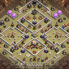 Die Anti 3 Sterne Clan War Base RH11 + Link, Anti Air / Electro Dragon 2023 - COC Rathaus Level 11 Kriegsbase (CK / CW) - #64
