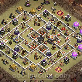 Die Maximal Clan War Base RH11 + Link, Anti 3 Sterne 2023 - COC Rathaus Level 11 Kriegsbase (CK / CW) - #90