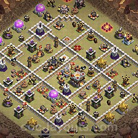 Die Anti 3 Sterne Clan War Base RH11 + Link 2023 - COC Rathaus Level 11 Kriegsbase (CK / CW) - #91