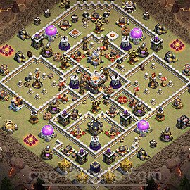 Die Clan War Base RH11 + Link 2023 - COC Rathaus Level 11 Kriegsbase (CK / CW) - #96