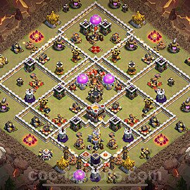 Die Anti 2 Sterne Clan War Base RH11 + Link 2023 - COC Rathaus Level 11 Kriegsbase (CK / CW) - #98