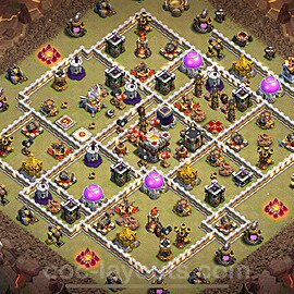 Die Clan War Base RH11 + Link 2023 - COC Rathaus Level 11 Kriegsbase (CK / CW) - #99