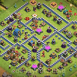 TH12 Anti 3 Stars Base Plan with Link, Copy Town Hall 12 Base Design 2024, #120