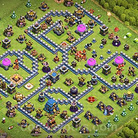 Full Upgrade TH12 Base Plan with Link, Copy Town Hall 12 Max Levels Design 2024, #122