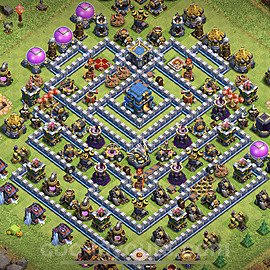 Full Upgrade TH12 Base Plan with Link, Anti Air / Electro Dragon, Copy Town Hall 12 Max Levels Design, #4