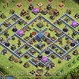 TH12 Anti 2 Stars Base Plan with Link, Legend League, Copy Town Hall 12 Base Design, #46