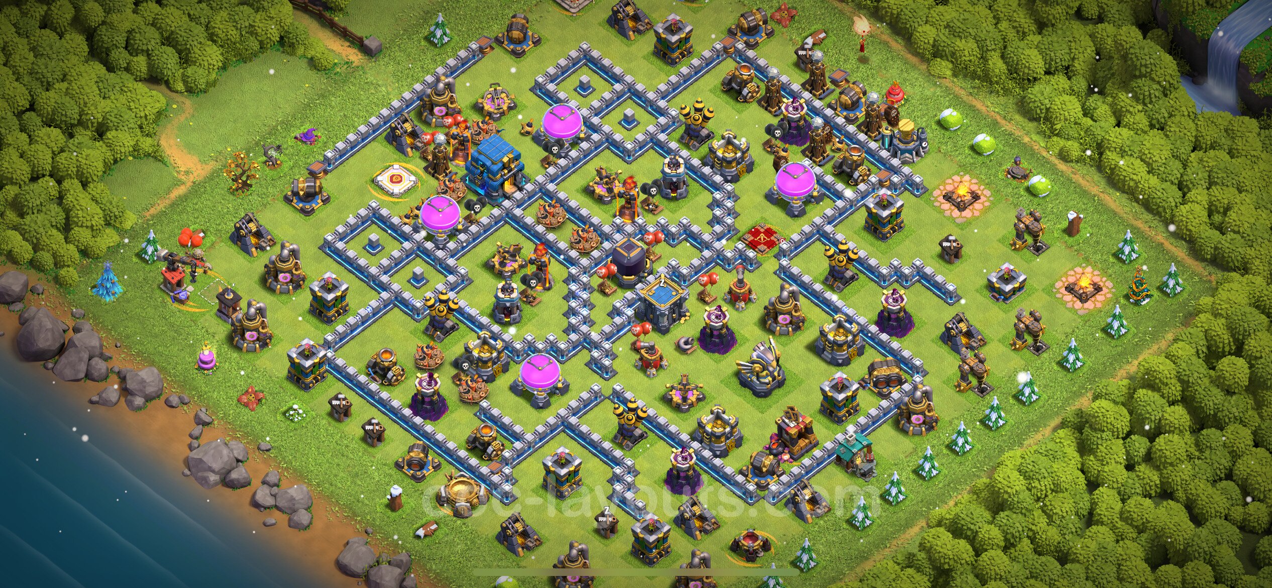 Farming Base TH12 Max Levels With Link Hybrid Town Hall Level 12