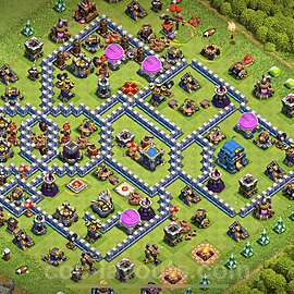 Base plan TH12 Max Levels with Link, Anti 3 Stars for Farming 2023, #75