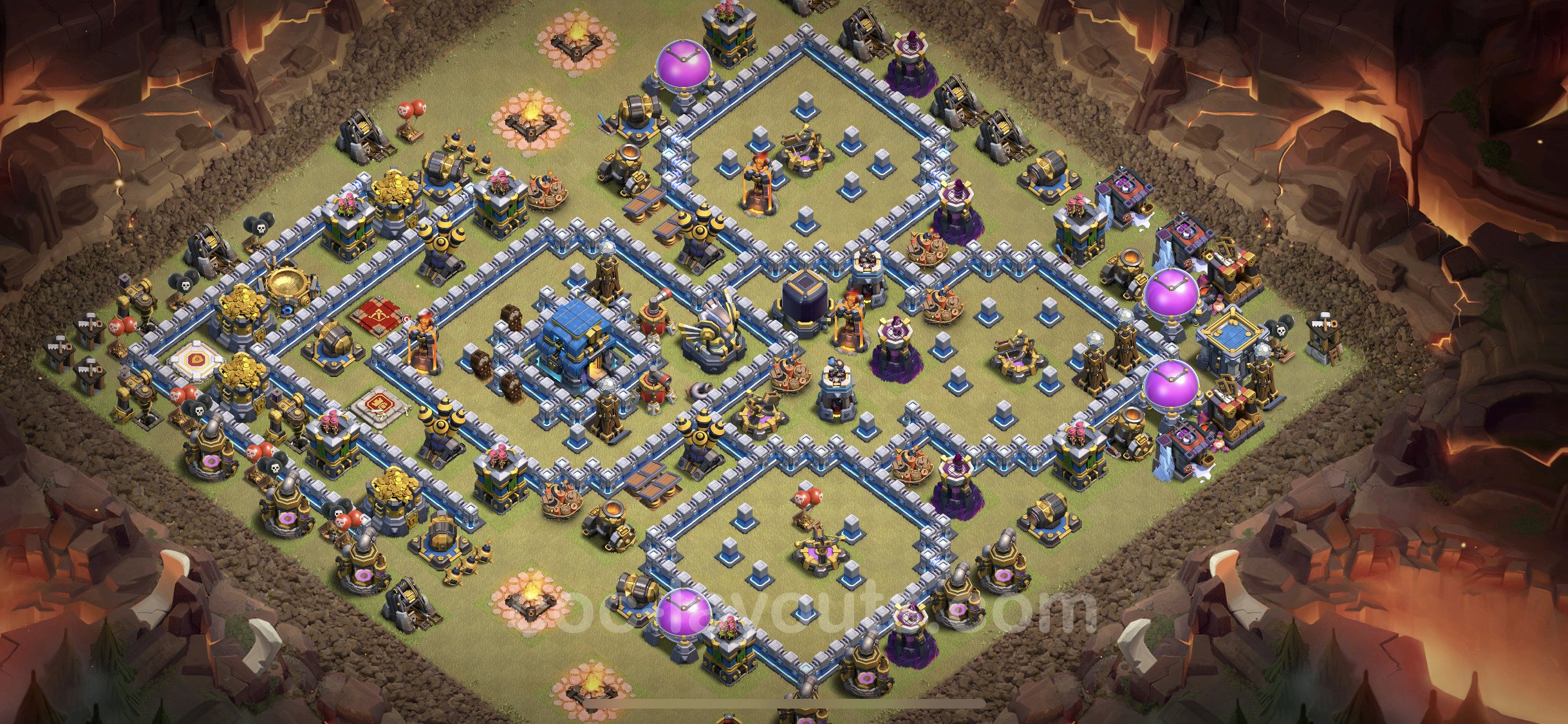 Best Max Levels War Base TH12 With Link Anti Everything Town Hall